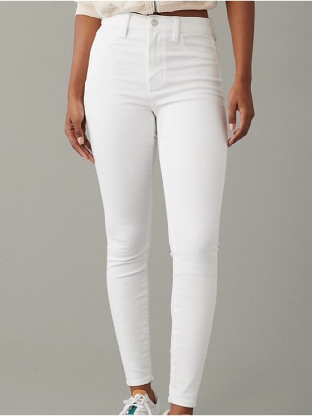 EUC Abercrombie & Fitch Women’s The Jean Legging in High-Rise White Size 28
